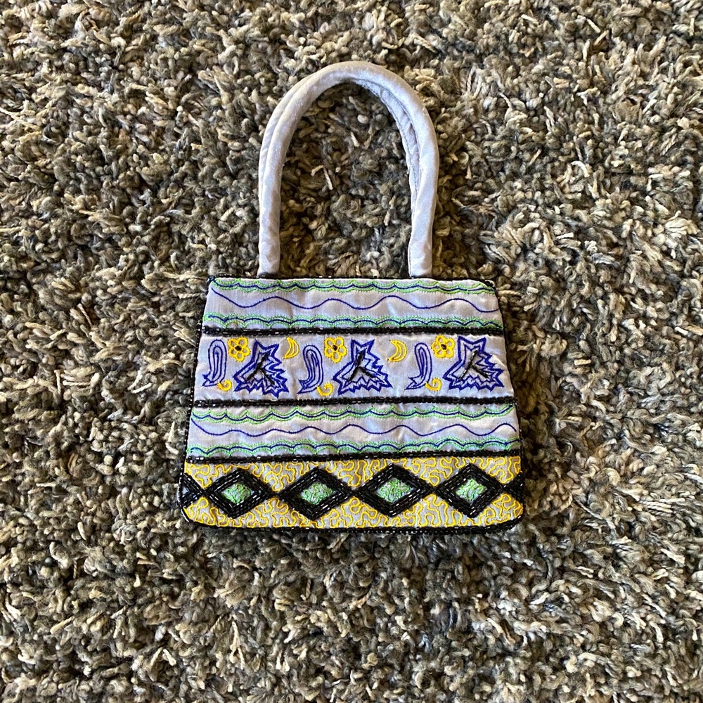 Vintage Handmade Beaded Handbag